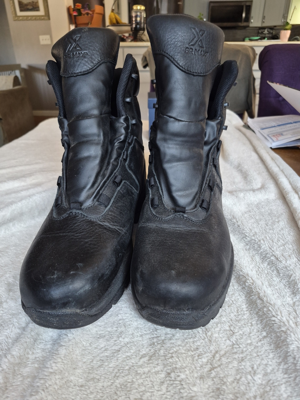 Men's Black Tactical Work Boots by XTRAMAX